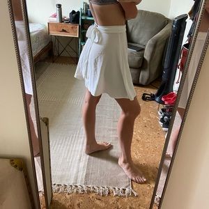 White Wrap Skirt - American Apparel XS/S